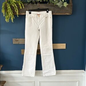 Tory Burch Tory Classic White Denim Jeans Straight NWOT Sz 30